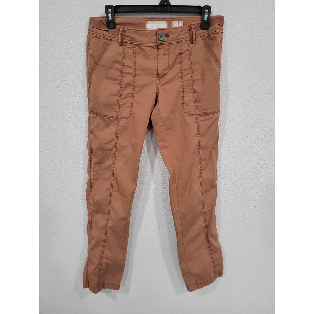 Hei Hei Anthropologie Utility Pants Terracotta Clay Cropped Tapered Size 26 #25
